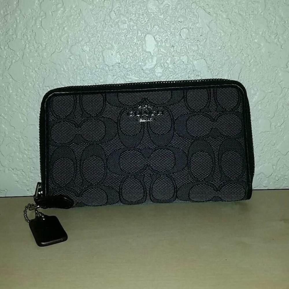 Black coach wallet